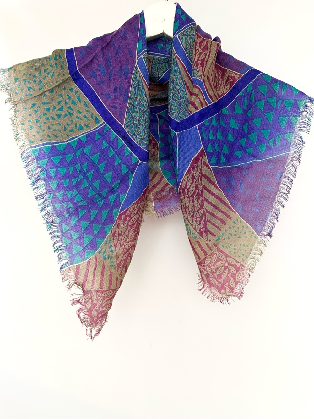 SILK✨ Geometric Pattern Scarf by Liz Claiborne